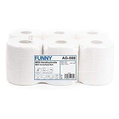 Rotolo asciugamani bianco da 19 cm - Rotolo di asciugamani Rotolo asciugamani bianco da 19 cm - Rotolo di asciugamani