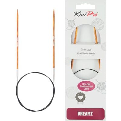 KnitPro Ferri circolari fissi Dreamz 40 cm (16") 3,0 mm US 2.5 KnitPro Ferri circolari fissi Dreamz 40 cm (16") 3,0 mm US 2.5