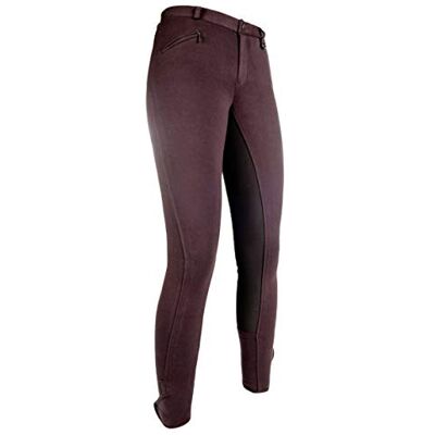 HKM Reithose -Basic Belmtex Grip- 3/4 Besatz 5909, Pantaloni Da Equitazione Donna, Marrone (Dunkelbraun), 46 HKM Reithose -Basic Belmtex Grip- 3/4 Besatz 5909, Pantaloni Da Equitazione Donna, Marrone (Dunkelbraun), 46