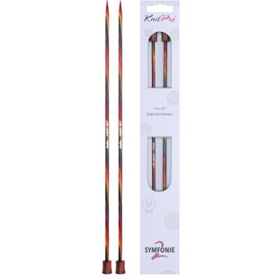 KnitPro Symfonie 2 aghi a punta singola, 30 cm, 4,5 mm KnitPro Symfonie 2 aghi a punta singola, 30 cm, 4,5 mm