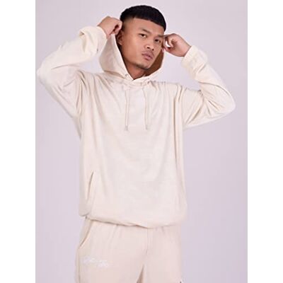 Pro-Ject Felpa da uomo, colore marfil, taglia XS, 100% poliestere streetwear contemporaneo Pro-Ject Felpa da uomo, colore marfil, taglia XS, 100% poliestere streetwear contemporaneo
