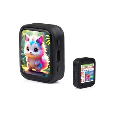 Waveshare RP2350 Scheda di sviluppo AMOLED Touch Display da 1,8 pollici, 368 × 448 pixel, colore 16,7 M, design dual-core e dual-architettura, supporto riproduzione audio e ingresso audio, connettore di tipo C Waveshare RP2350 Scheda di sviluppo AMOLED Touch Display da 1,8 pollici, 368 × 448 pixel, colore 16,7 M, design dual-core e dual-architettura, supporto riproduzione audio e ingresso audio, connettore di tipo C