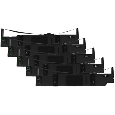vhbw 5x nastro inchiostrato compatibile con Seiko/Seikosha FB-600, FB600 stampante ad aghi nero vhbw 5x nastro inchiostrato compatibile con Seiko/Seikosha FB-600, FB600 stampante ad aghi nero