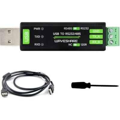 Waveshare USB to RS232/485 Serial Converter, Onboard Original FT232RNL Chip, Features More Stable Transmission, Suitable for Multiple Devices, compatible with Mac/Linux/Android/Win11/10/8.1/8/7, etc Waveshare USB to RS232/485 Serial Converter, Onboard Original FT232RNL Chip, Features More Stable Transmission, Suitable for Multiple Devices, compatible with Mac/Linux/Android/Win11/10/8.1/8/7, etc