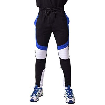 Pro-Ject Pantaloni jogger da uomo, colore nero, taglia L, 88% cotone,13% poliestere streetwear contemporaneo Pro-Ject Pantaloni jogger da uomo, colore nero, taglia L, 88% cotone,13% poliestere streetwear contemporaneo