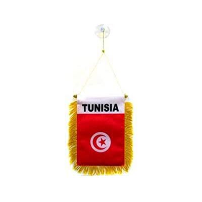 AZ FLAG Bandiera per Auto Tunisia 15x10 cm Tunisina Poliestere 100D Ventosa AZ FLAG Bandiera per Auto Tunisia 15x10 cm Tunisina Poliestere 100D Ventosa