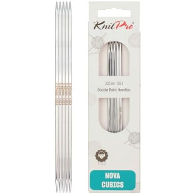 KnitPro - Nova Cubics - 20 cm - 3.25 mm - Ferri KnitPro - Nova Cubics - 20 cm - 3.25 mm - Ferri