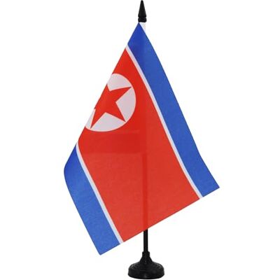 AZ FLAG BANDIERA DA TAVOLO COREA DEL NORD 21x14cm PICCOLA BANDIERINA NORDCOREANA 14 x 21 cm AZ FLAG BANDIERA DA TAVOLO COREA DEL NORD 21x14cm PICCOLA BANDIERINA NORDCOREANA 14 x 21 cm