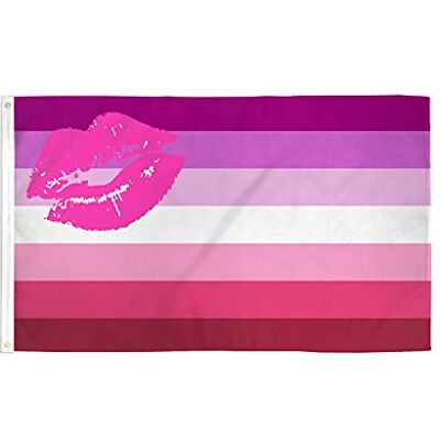 AZ FLAG Bandiera Orgoglio lesbica lipstick 150x90 cm 2 Occhielli AZ FLAG Bandiera Orgoglio lesbica lipstick 150x90 cm 2 Occhielli