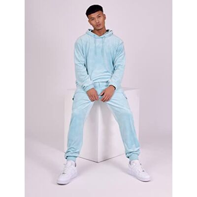 Pro-Ject Felpa da uomo, colore turquesa, taglia S, 100% poliestere streetwear contemporaneo Pro-Ject Felpa da uomo, colore turquesa, taglia S, 100% poliestere streetwear contemporaneo