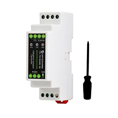 Waveshare Convertitore da TTL a RS485 Adattatore Seriale a Isolamento Galvanico, 600W Antifulmine e Anti-Surge, Protezione Multi-Isolamento, Supporto Rail-Mounted Waveshare Convertitore da TTL a RS485 Adattatore Seriale a Isolamento Galvanico, 600W Antifulmine e Anti-Surge, Protezione Multi-Isolamento, Supporto Rail-Mounted