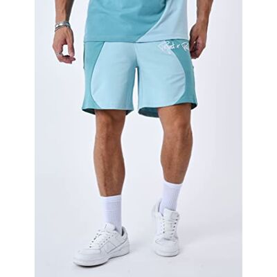 Pro-Ject Pantaloni da uomo, colore turquesa, taglia S, 65% cotone,30% poliestere,5% elastan streetwear contemporaneo Pro-Ject Pantaloni da uomo, colore turquesa, taglia S, 65% cotone,30% poliestere,5% elastan streetwear contemporaneo