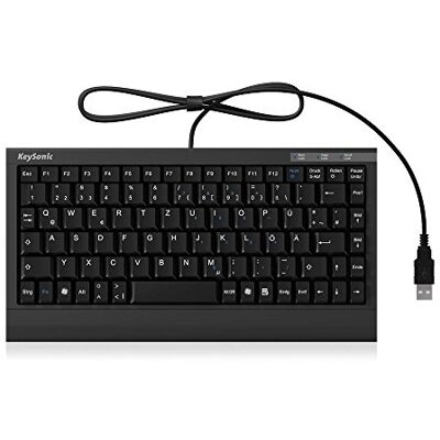 Tastiera USB ICY BOX KeySonic - Disposizione compatta - SoftSkin - Nero Tastiera USB ICY BOX KeySonic - Disposizione compatta - SoftSkin - Nero
