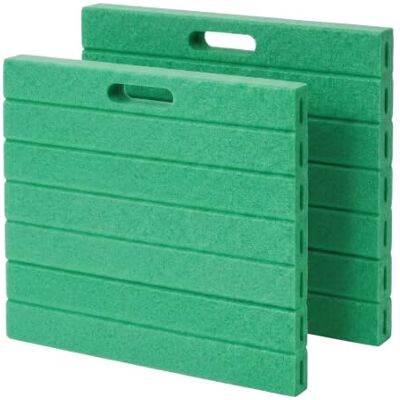Relaxdays Tappetini per Le Ginocchia, Set 2 pz, Giardino, Yoga, Eva, Verde Manici, HxLxP 3x35x30 cm Relaxdays Tappetini per Le Ginocchia, Set 2 pz, Giardino, Yoga, Eva, Verde Manici, HxLxP 3x35x30 cm