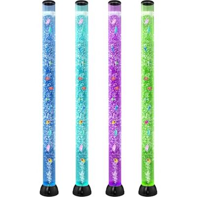 VEVOR Lampada a Tubo a Bolle 1510 mm 10 Pesci Galleggianti e 16 Effetti di Colore, Lampada Sensoriale a Bolle con Telecomando, Luce Rilassante Antistress per Camera da Letto e Arredamento per Casa VEVOR Lampada a Tubo a Bolle 1510 mm 10 Pesci Galleggianti e 16 Effetti di Colore, Lampada Sensoriale a Bolle con Telecomando, Luce Rilassante Antistress per Camera da Letto e Arredamento per Casa