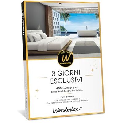 WONDERBOX Cofanetto Regalo 3 Giorni Esclusivi per 2 Persone WONDERBOX Cofanetto Regalo 3 Giorni Esclusivi per 2 Persone