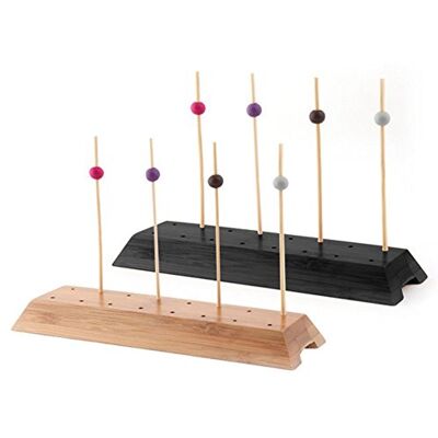 Garcia de Pou Porta Spiedini 16 Posti 20X6X2 Cm Nero Bamboo 12 Unità Garcia de Pou Porta Spiedini 16 Posti 20X6X2 Cm Nero Bamboo 12 Unità
