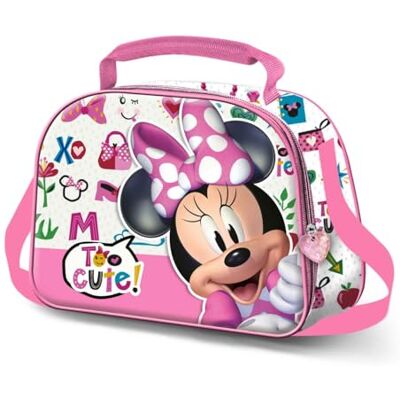 Disney Minni Mouse Too Cute-Porta Merenda 3D, Rosa, 25,5 x 20 cm Disney Minni Mouse Too Cute-Porta Merenda 3D, Rosa, 25,5 x 20 cm