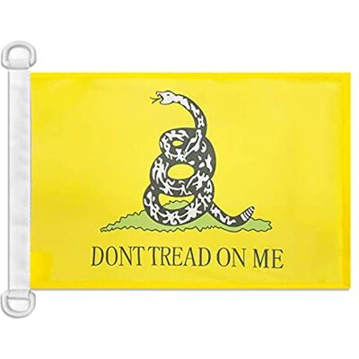 AZ FLAG Bandiera Nautica Gadsden non calpestarmi 45x30 cm Anelli Plastica AZ FLAG Bandiera Nautica Gadsden non calpestarmi 45x30 cm Anelli Plastica