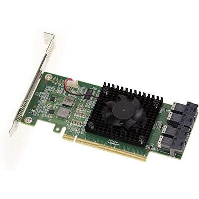 KALEA-INFORMATIQUE Scheda PCIe 3.0 x16 per 4 SSD U.2 NVMe (U2 NGFF) o 4 Porte PCIe x4. Scheda Switch Multi Host. Chipset PLX PEX 8747 128Gb/s KALEA-INFORMATIQUE Scheda PCIe 3.0 x16 per 4 SSD U.2 NVMe (U2 NGFF) o 4 Porte PCIe x4. Scheda Switch Multi Host. Chipset PLX PEX 8747 128Gb/s