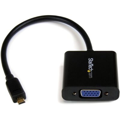 StarTech .Com Adatattore Convertitore Micro HDMI a VGA per Smartphone/Ultrabook/Tablet, 1920X1080 StarTech .Com Adatattore Convertitore Micro HDMI a VGA per Smartphone/Ultrabook/Tablet, 1920X1080