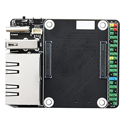 Waveshare Mini Dual Gigabit Ethernet Base Board per Raspberry Pi Compute Module 4 CM4, Integrate ETH/Micro SD/USB Interfacce, Adatto per Valutare il Raspberry Pi CM4 o Essere Integrato nei Prodotti Finali Waveshare Mini Dual Gigabit Ethernet Base Board per Raspberry Pi Compute Module 4 CM4, Integrate ETH/Micro SD/USB Interfacce, Adatto per Valutare il Raspberry Pi CM4 o Essere Integrato nei Prodotti Finali