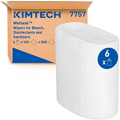 Salviettine disinfettanti Kimtech WETTASK DS - 30,5x15,2cm - Monostrato Salviettine disinfettanti Kimtech WETTASK DS - 30,5x15,2cm - Monostrato