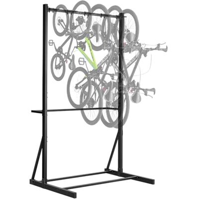 VEVOR Portabici Verticale in Acciaio al Carbonio, Capacità di Carico 136 kg per Massimo di 5 Biciclette, Portabici Indipendente, per Casa, Garage, Supporto per Biciclette per Interni Esterni VEVOR Portabici Verticale in Acciaio al Carbonio, Capacità di Carico 136 kg per Massimo di 5 Biciclette, Portabici Indipendente, per Casa, Garage, Supporto per Biciclette per Interni Esterni