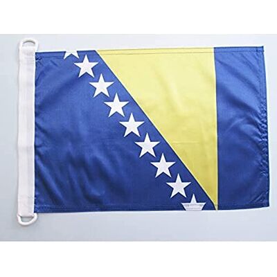 AZ FLAG Bandiera Nautica Bosnia ed Erzegovina 45x30 cm Anelli Plastica AZ FLAG Bandiera Nautica Bosnia ed Erzegovina 45x30 cm Anelli Plastica