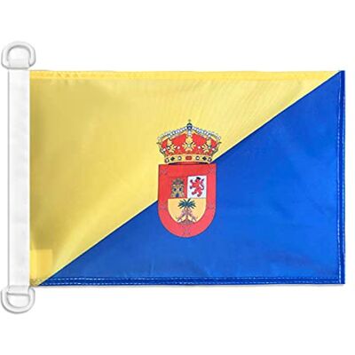 AZ FLAG Bandiera Nautica Gran Canaria 45x30 cm Anelli Plastica AZ FLAG Bandiera Nautica Gran Canaria 45x30 cm Anelli Plastica
