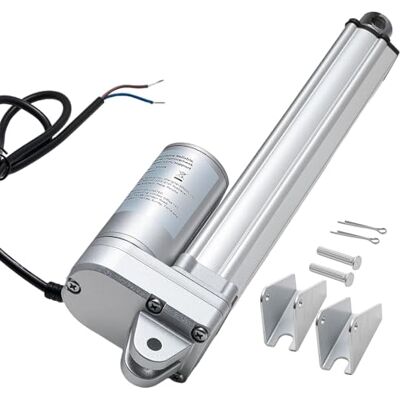 VEVOR Attuatore Lineare 12V, Attuatore Lineare Impermeabile IP65 con Corsa da 203,2 mm, Attuatori di Movimento da 3000 N con Staffe di Montaggio per Inseguitori Solari, Macchinari Industriali VEVOR Attuatore Lineare 12V, Attuatore Lineare Impermeabile IP65 con Corsa da 203,2 mm, Attuatori di Movimento da 3000 N con Staffe di Montaggio per Inseguitori Solari, Macchinari Industriali