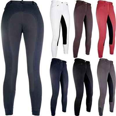 HKM SPORTS EQUIPMENT Reithose-Basic Belmtex Grip Easy-3/4 Besatz, Pantaloni Unisex-Adulto, Blu Scuro, 152 HKM SPORTS EQUIPMENT Reithose-Basic Belmtex Grip Easy-3/4 Besatz, Pantaloni Unisex-Adulto, Blu Scuro, 152