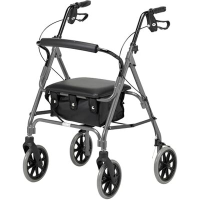 Days Rollator Leggero Pieghevole con Sedile Imbottito Days Rollator Leggero Pieghevole con Sedile Imbottito