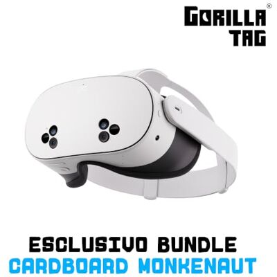 Garmin 3S 128 GB Visore di realtà virtuale senza cavi Bundle Gorilla Tag Cardboard Monkenaut Esclusiva Amazon Garmin 3S 128 GB Visore di realtà virtuale senza cavi Bundle Gorilla Tag Cardboard Monkenaut Esclusiva Amazon