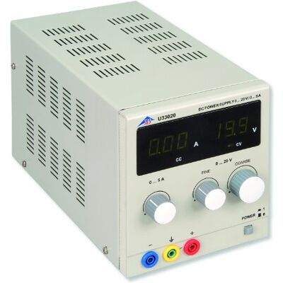 3B Scientific Alimentatore Cc, 0 – 20 V, 0 – 5 A, 50/60 Hz 3B Scientific Alimentatore Cc, 0 – 20 V, 0 – 5 A, 50/60 Hz