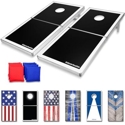 Set Cornhole Nero di GoSports - Gioco all'Aperto Set Cornhole Nero di GoSports - Gioco all'Aperto