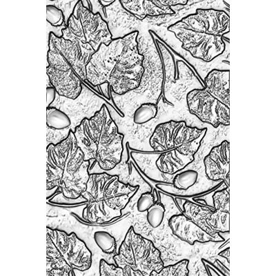 Sizzix 3-D Texture Fades Goffratura Folder Acorns di Tim Holtz Capitolo 3 2022 Sizzix 3-D Texture Fades Goffratura Folder Acorns di Tim Holtz Capitolo 3 2022