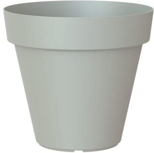 Artevasi , Vaso rotondo in plastica, 35cm, colore Grigio chiaro