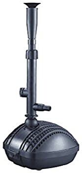 AQUAFORTE FP-4000 con FT04, Set di Pompe per fontane con Accessori, Campana d'Acqua e Testa per Fontana multistadio, Portata ottima 4 m3/Ora, Altezza ottima di mandata 2,9 Metri, 75 Watt