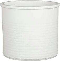 MICA Decorations Momo Pot Cylinder White-h21xd23cm Vasi per fiori e piante, multicolore, unico