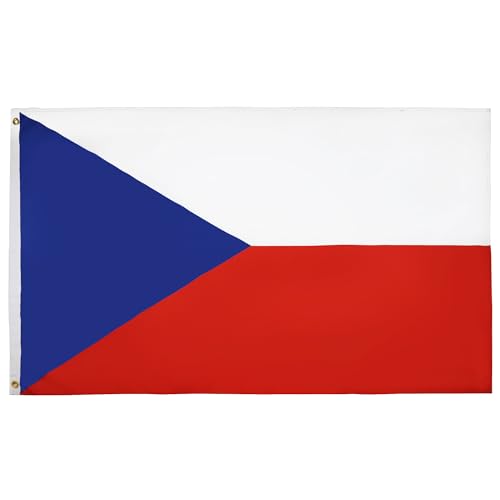 AZ FLAG Bandiera Repubblica Ceca 150x90cm Gran Bandiera Ceca 90 x 150 cm Poliestere Leggero Bandiere