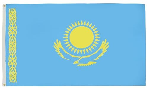 AZ FLAG Bandiera Kazakistan 150x90cm Bandiera KAZAKA 90 x 150 cm