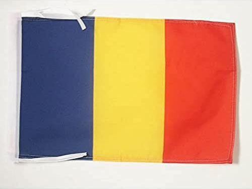 AZ FLAG Bandiera Romania 45x30cm BANDIERINA RUMENA 30 x 45 cm cordicelle