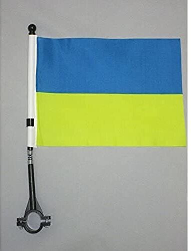 AZ FLAG Bandiera per Bici Ucraina 21x14cm GAGLIARDETTO BANDIERINA Ucraina 14 x 21 cm