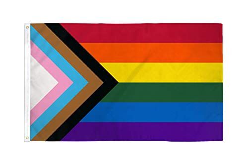 AZ FLAG Occhielli per Progressione della Bandiera Rainbow LGBT, 150 x 90 cm