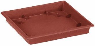 Emsa Poetic  Sottovaso quadrato, modello Terra Grande, dimensioni 35,5 x 35,5 cm, colore: Terracotta