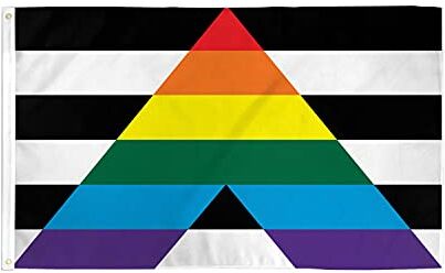 AZ FLAG Bandiera Alleanza Etero Gay 150x90cm Bandiera Gay Straight Alliance 90 x 150 cm