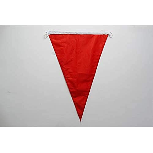 AZ FLAG Bandiera Spiaggia Rosso Triangolo 150x100cm Bandiera Rossa 100 x 150 cm Speciale Esterno