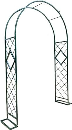 Generic Arco da Giardino Arco per Rampicanti Tubo Quadrato Ispessito, Tubo Zincato, Stile Della Griglia, per Piante Rampicanti e Rose e Matrimoni (Color : Green)