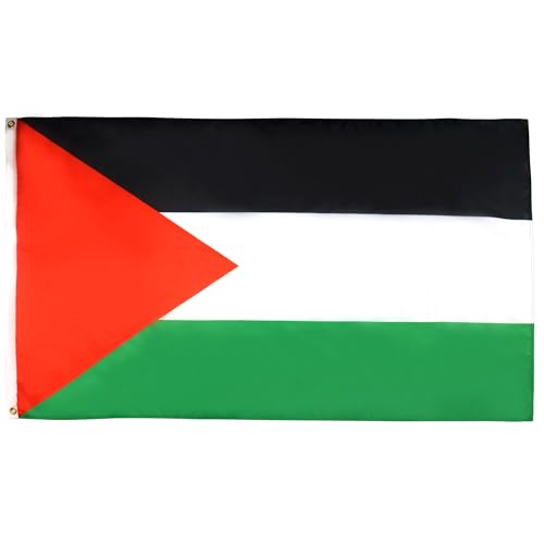 AZ FLAG Bandiera Palestina 150x90cm Gran Bandiera PALESTINESA 90 x 150 cm Poliestere Leggero Bandiere